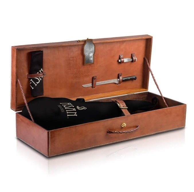 100% Black Label Iberico Bellota Vintage handmde Leather Gift Box - chef2chef.online