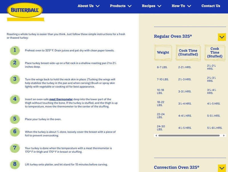 Butterball Turkey 7.2 - 9.0 Kg +/ - (Frozen) - chef2chef.online