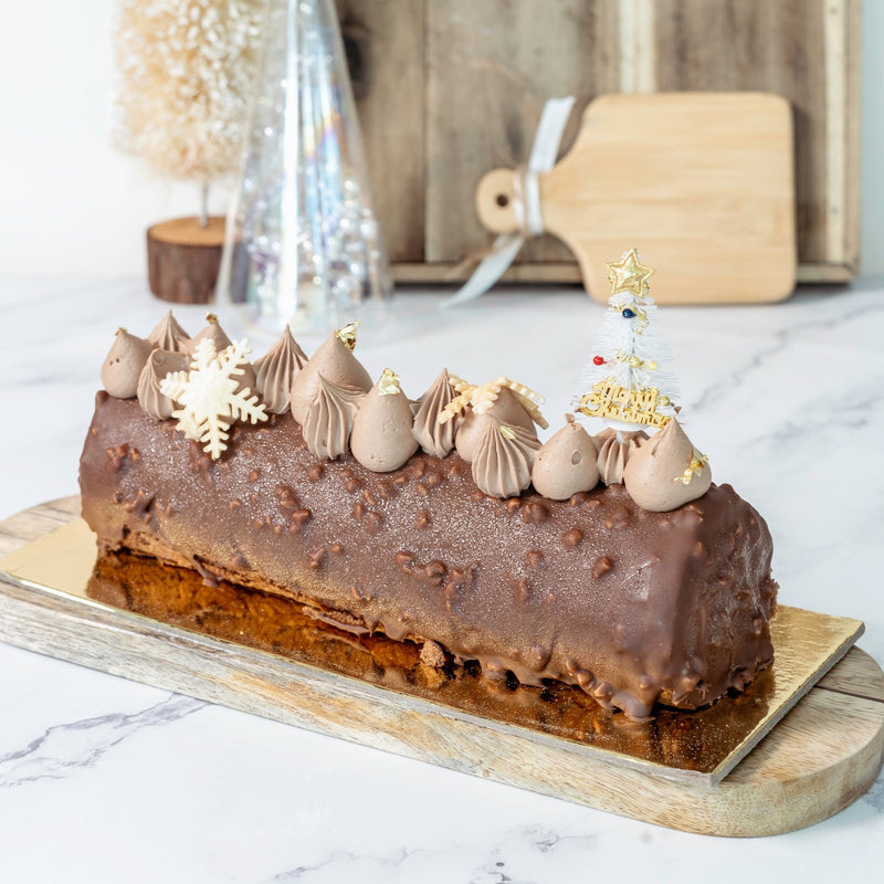 Chocolate Rocher Yule Log - chef2chef.online