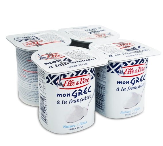 Elle & Vire - Plain Greek Yogurt (24x125g Case) - chef2chef.online