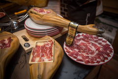 Hand Carved Iberico Bellota Jamon 100% Black Label (50g pkt) - chef2chef.online