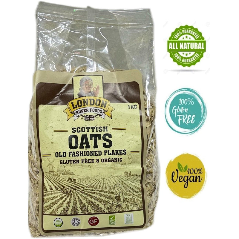 Scottish Gluten Free & Organic Rolled Oats 1Kg - chef2chef.online