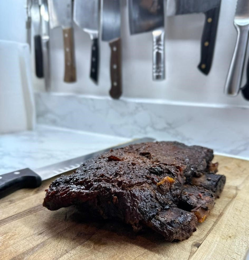 USDA Angus Beef Chuck Short Rib B/In (Frz/Raw) Single Rack 2Kg +/- - chef2chef.online