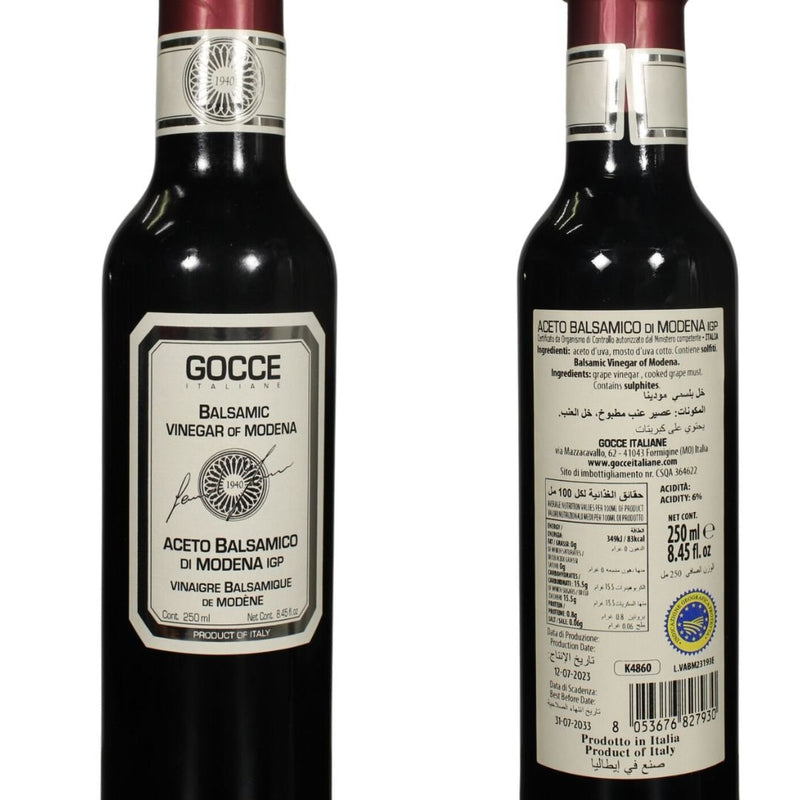 Balsamic Vinegar of Modena I.G.P. - RED seal, 250 ml - chef2chef.online