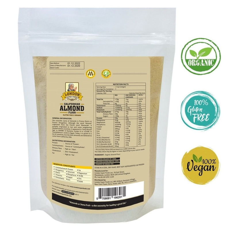 Californian Almond Flour - Natural and Gluten Free 300g - chef2chef.online