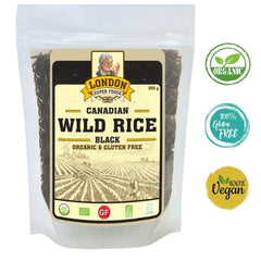 Canadian Wild Black Rice - Organic & Gluten Free, 250g - chef2chef.online