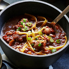 Hickory Smoked Mole Double Beef Chili, 424g (Frozen) - chef2chef.online