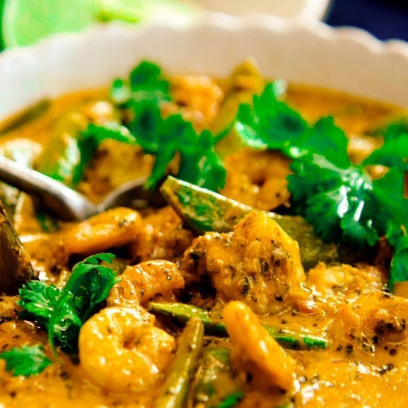 Jumbo Prawn Thai Red Curry & Rice Noodles - chef2chef.online