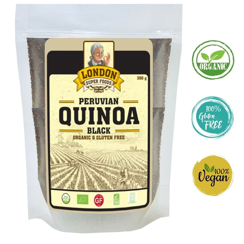 Peruvian Quinoa - Black Organic and Gluten Free 350g - chef2chef.online