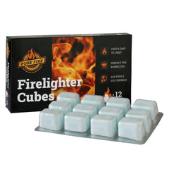 Pure Fire White Paraffin Lighter cubes - Pack of 12 - chef2chef.online