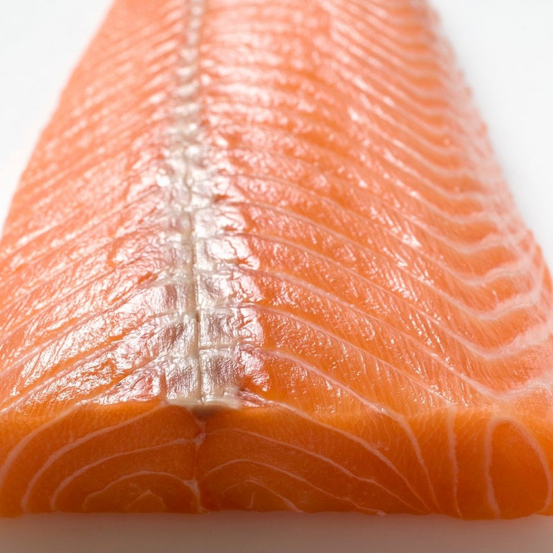 Salmon Fillet Skin OFF: Fresh, Raw, Sashimi Quality - whole side - chef2chef.online