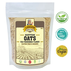 Scottish Old Fashioned Rolled Oats - Organic and Gluten Free 250g - chef2chef.online